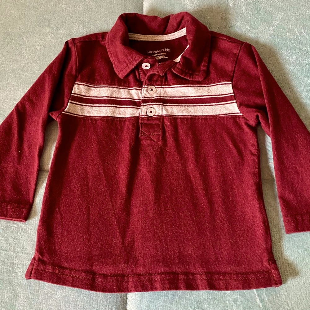 Wonderkids Toddler Long Sleeve Polo Shirt